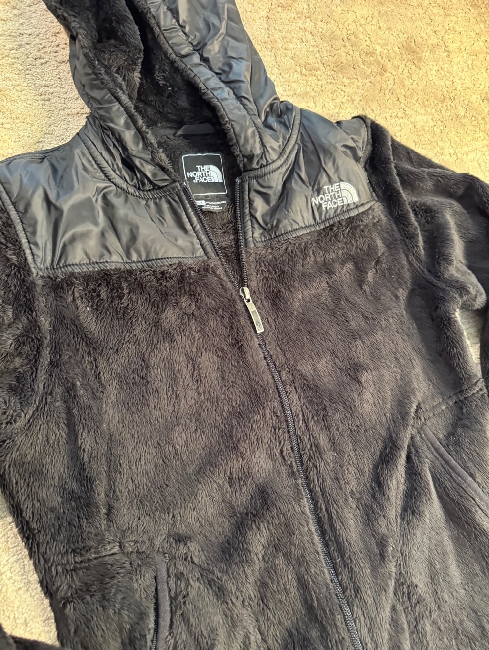 The North Face Women's Black Fleece Hoodie Jacket Size S/P